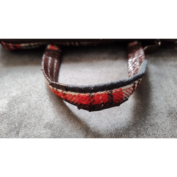 VERA BRADLEY LARGE PLAID SHOULDER BAG - RETIRED PATTERN - Picture 7 of 11